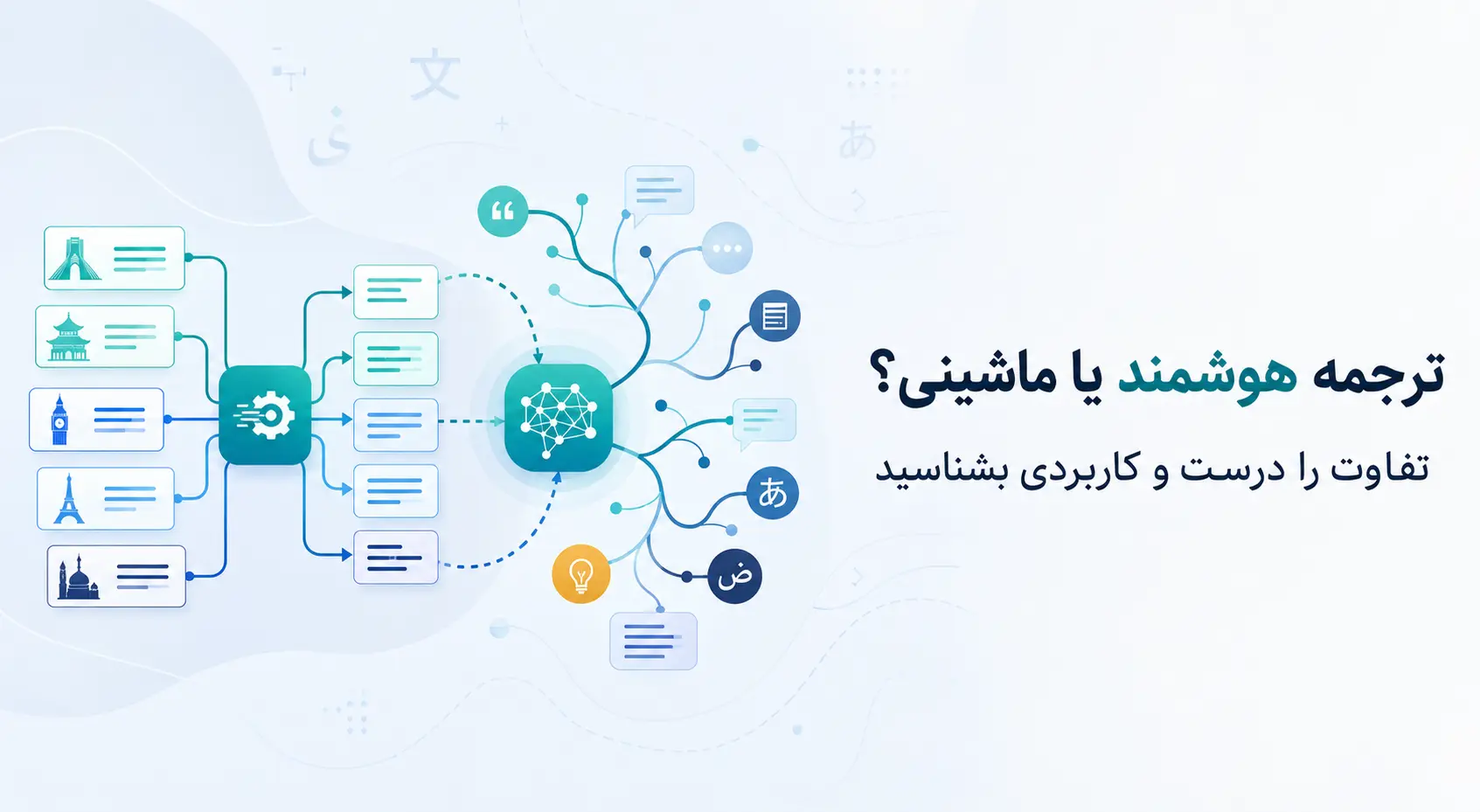 ترجمه با هوش مصنوعی چیست و چه تفاوتی با ترجمه ماشینی دارد؟